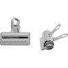 Business Source Bulldog Grip Clips No. 4 3" Width for Paper Heavy Duty, PK12 58503